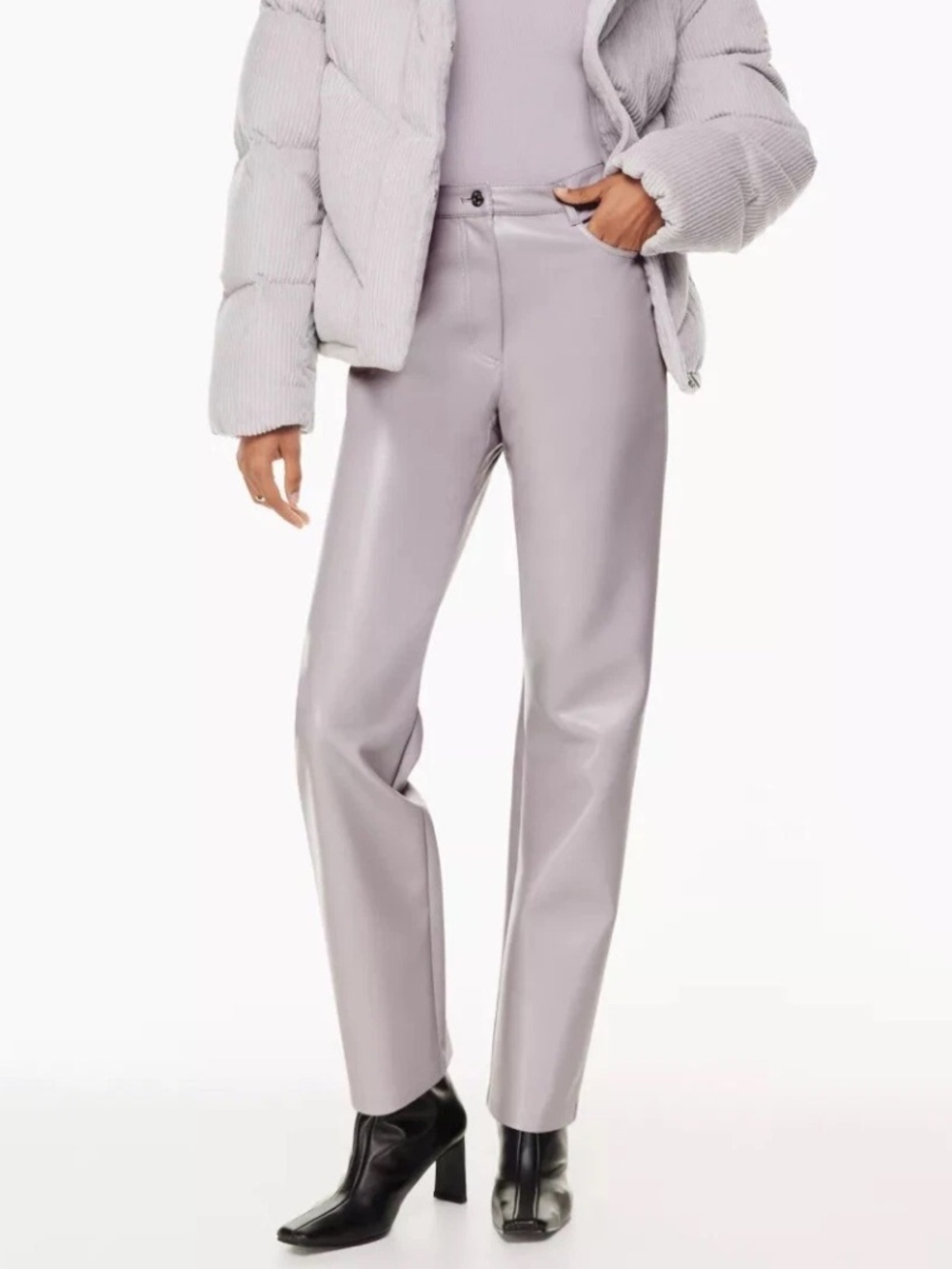 Aritzia Wilfred Melina Pants in Light Lavender